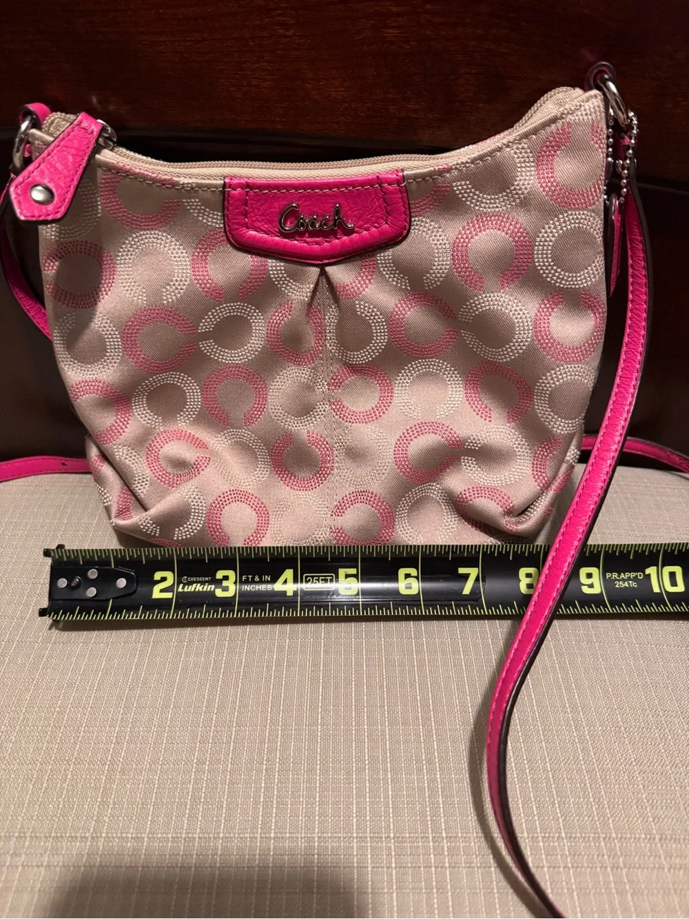 Coach Ashley Dotted Op Art crossbody